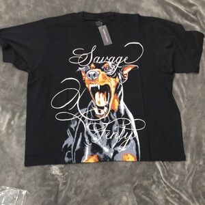 Savage X Fenty Black Top Shirt XXL